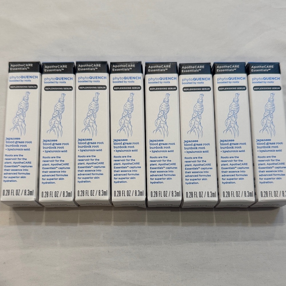 NIB ApotheCARE Essentials PhytoQUENCH 0.28 fl oz Serum Bundle of 8